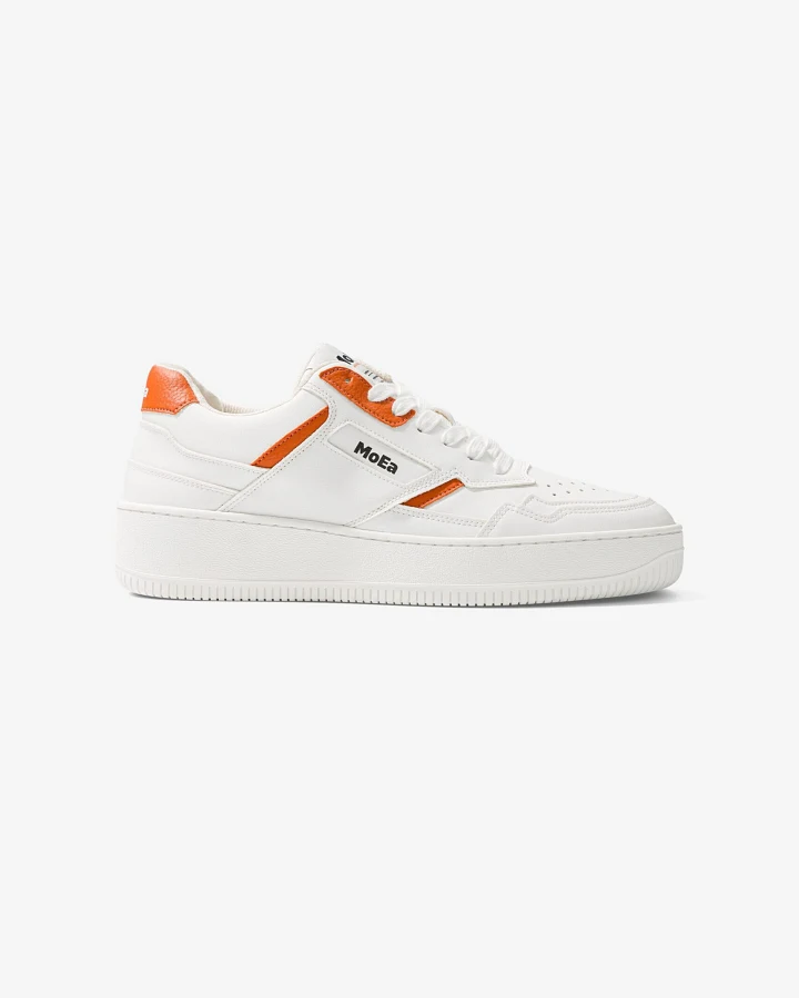 MoEa Herren vegan Sneaker Gen1 Weiß Orange
