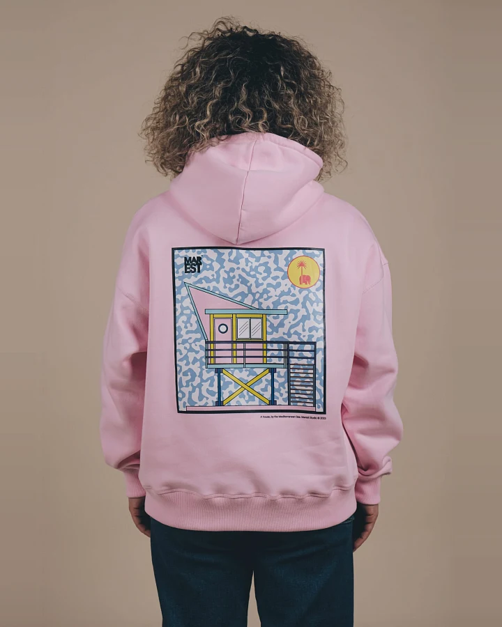 Trendsplant Damen vegan Übergröße Hoodie Antonyo Marest X Trendsplant Gum Pink