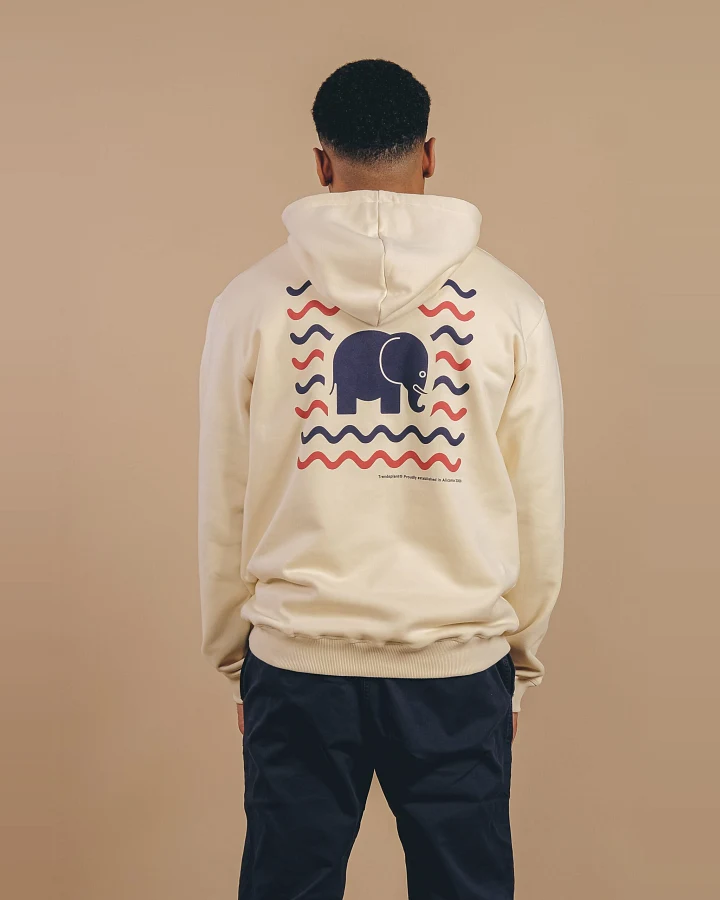 Trendsplant Herren vegan Kapuzenpulli Explanada Elfenbein