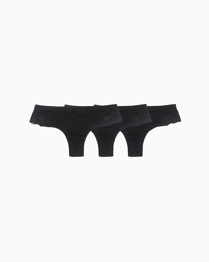 Semi/Romantic Damen vegan Multipack Pantie The Antonia Licorice Schwarz