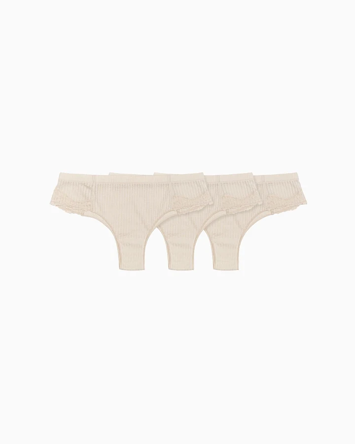 Semi/Romantic Damen vegan Multipack Höschen Die Antonia Tapioca