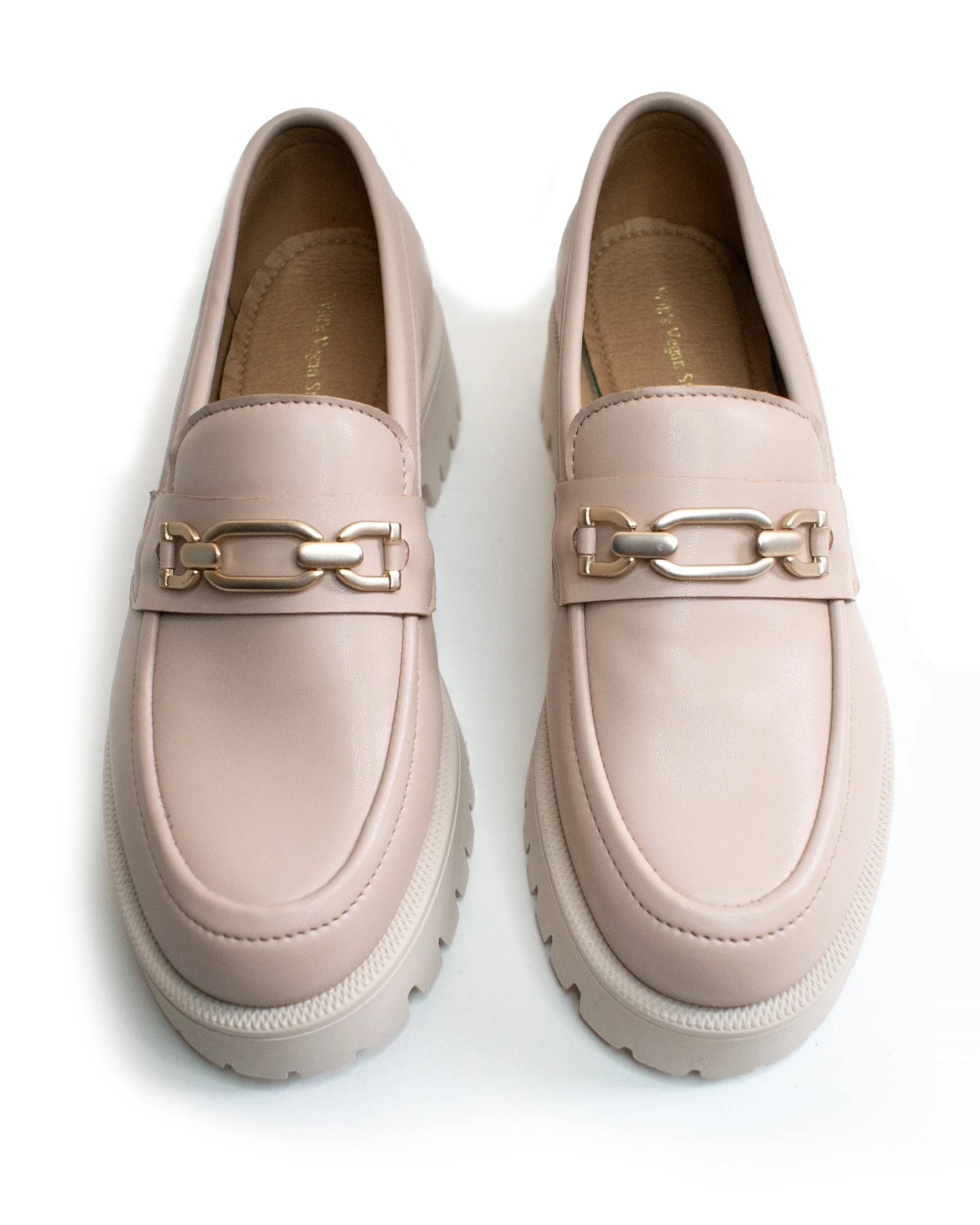 Will's Vegan Store Damen vegan Loafer Gleissohle Sand – Ansicht 2