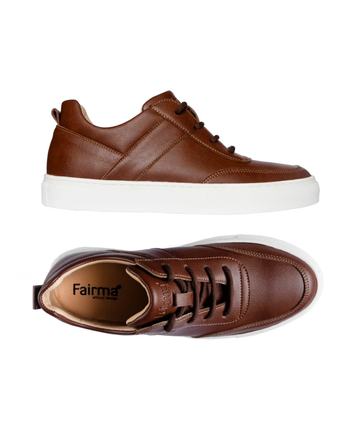 FAIRMA ETHICAL DESIGN Herren vegan Sneaker Lenny Brown – Ansicht 2