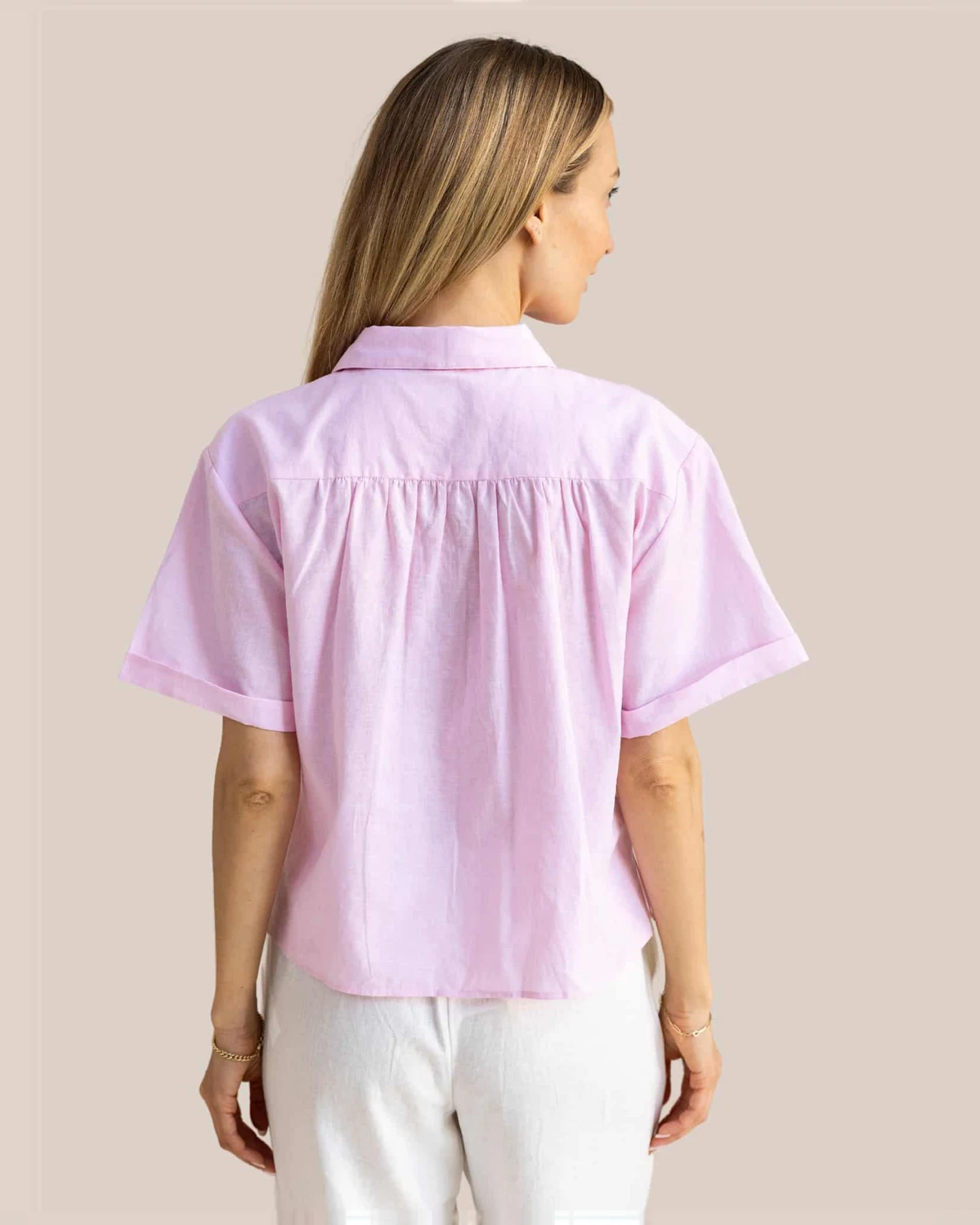 Arber Studio Damen vegan Bluse Eden Rosa – Ansicht 2
