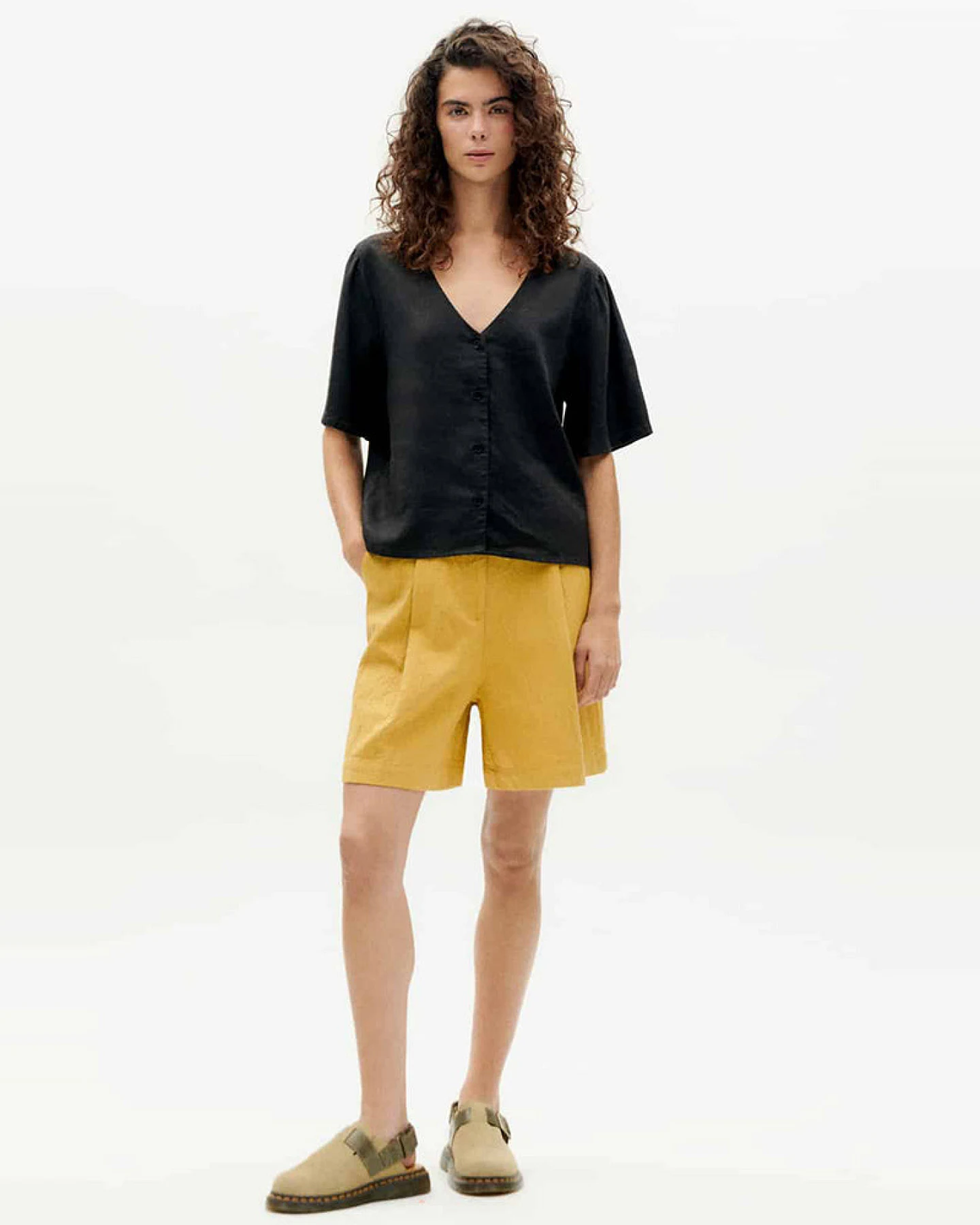 Thinking MU Damen vegan Bluse Libelula Schwarz – Ansicht 2