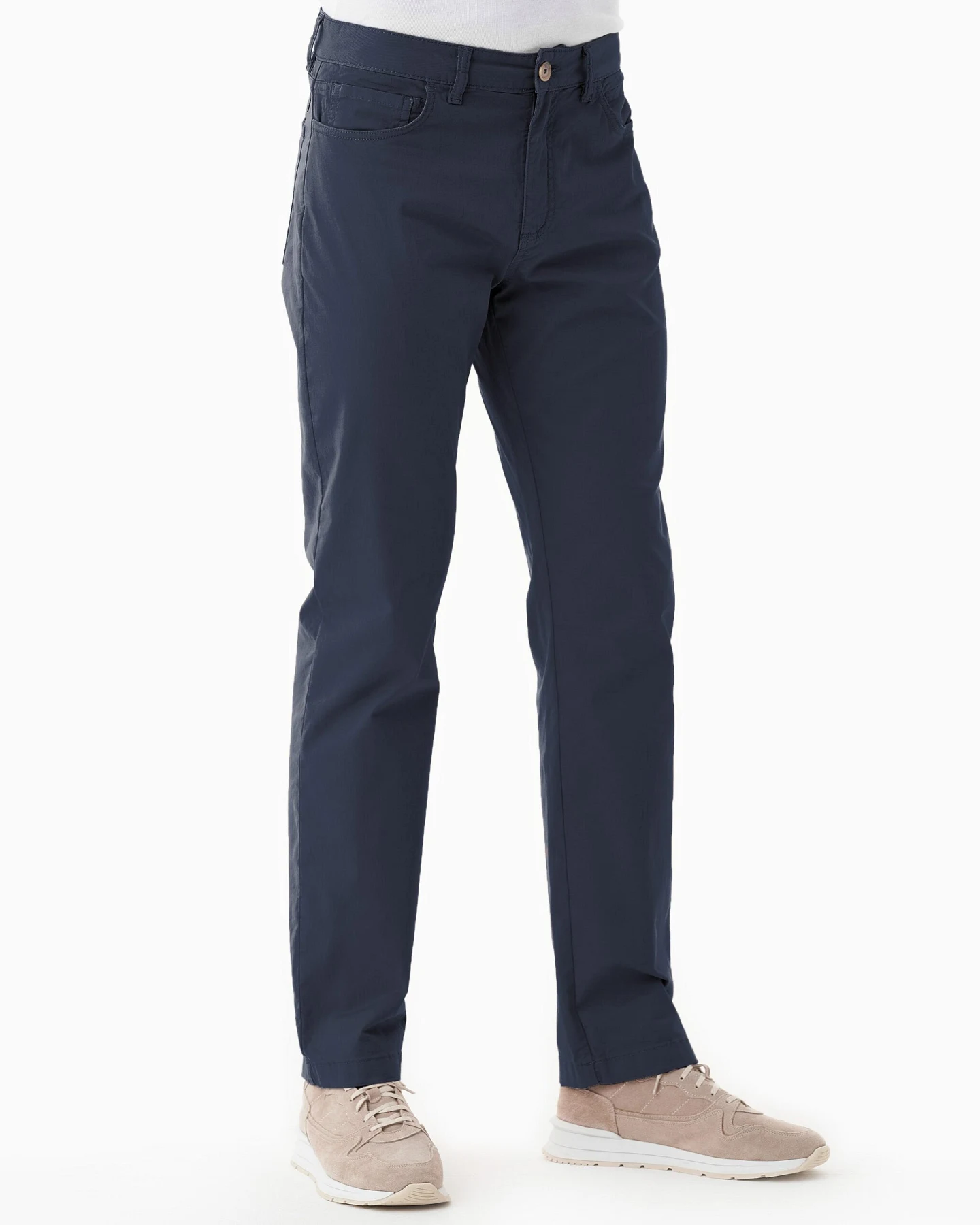 ORGANICATION Herren vegan Hose Regular-Fit Navy Blau – Ansicht 2