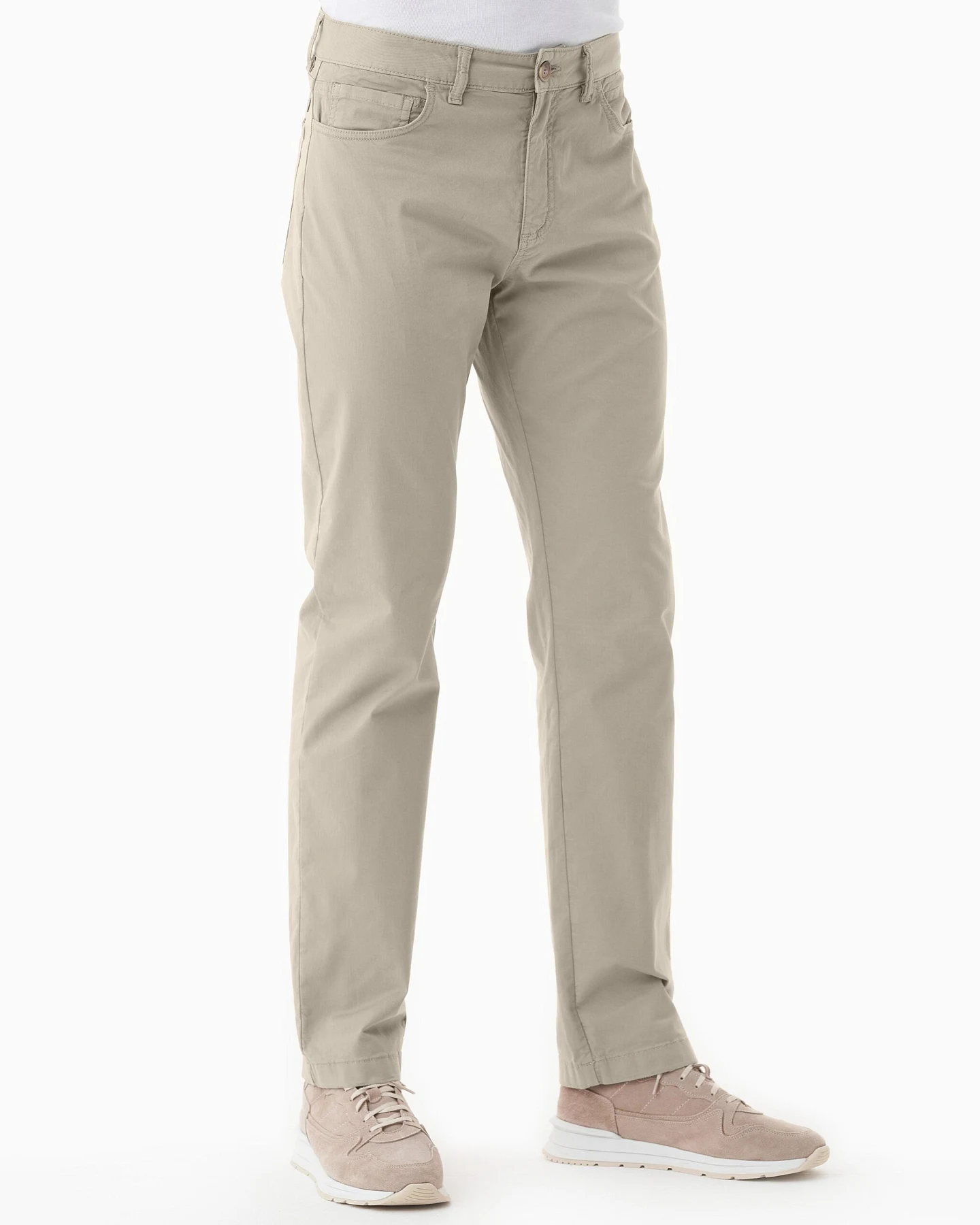 ORGANICATION Herren vegan Hose Regular-Fit Federbeige – Ansicht 2
