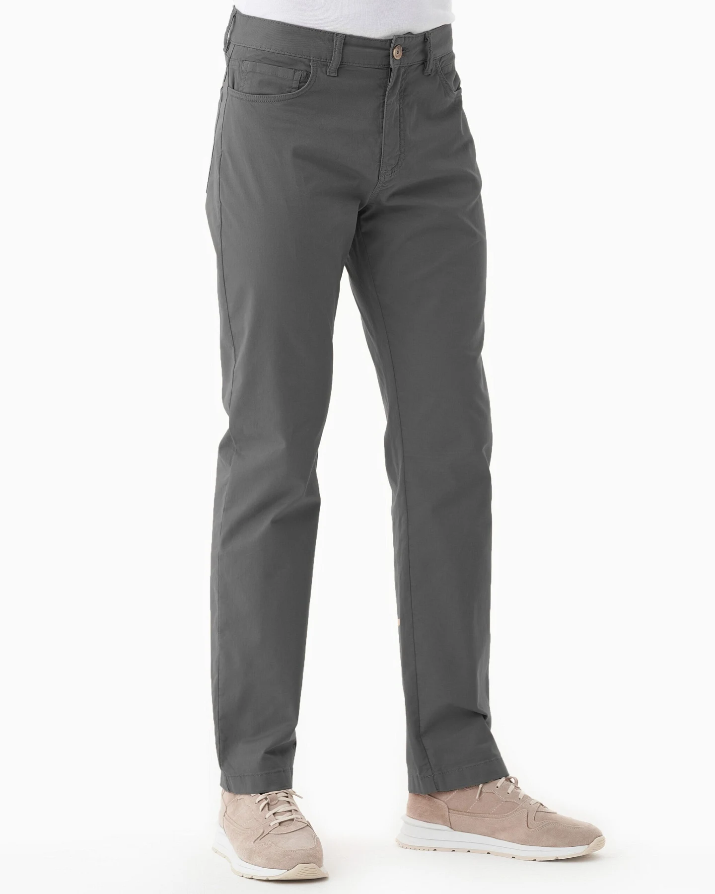 ORGANICATION Herren vegan Hose Regular-Fit Asphaltgrau – Ansicht 2