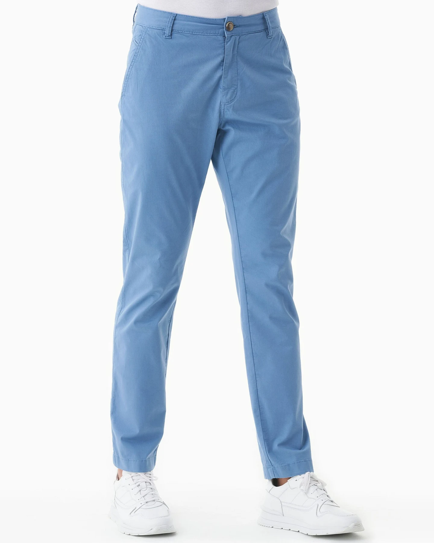 ORGANICATION Herren vegan Slim-Fit Hose Coronet Blau – Ansicht 2