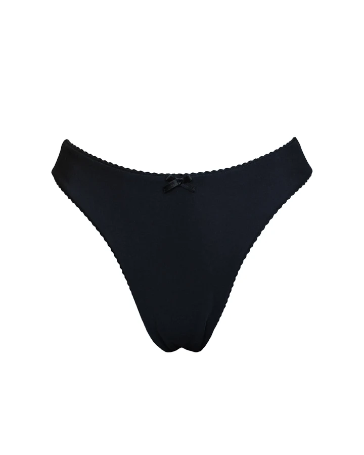 Anekdot Damen vegan Bikiniunterteil Darling Schwarz