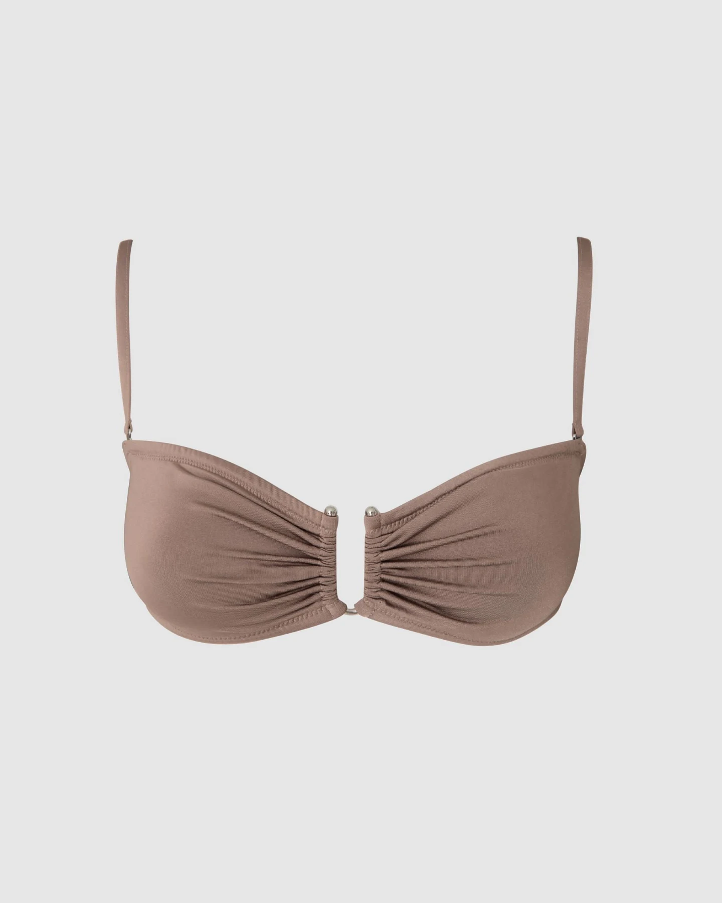 Understatement Damen vegan Bikinioberteil Bandeau Mauve – Ansicht 2