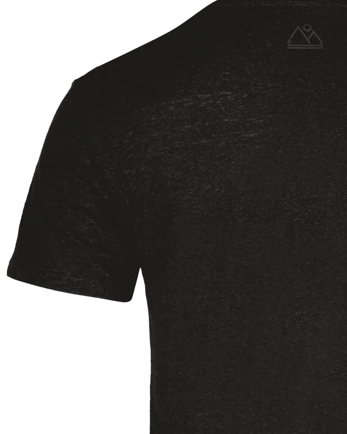nice to meet me Herren vegan T-Shirt Erde Schwarz Melange – Ansicht 2