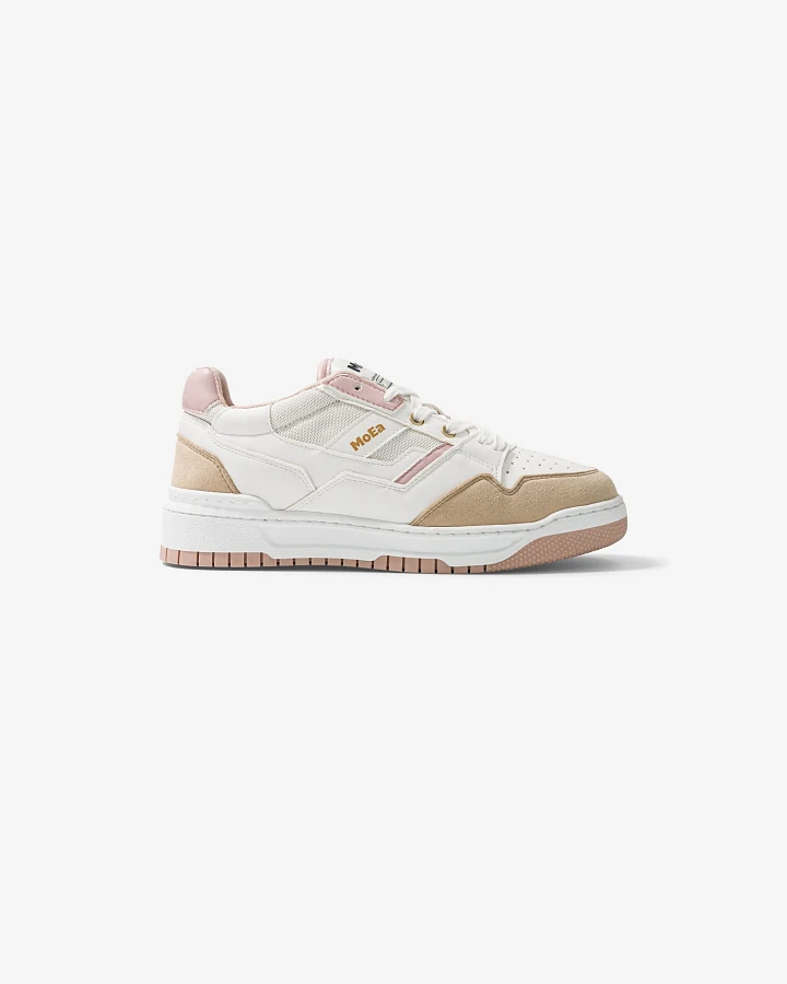 MoEa Herren vegan Sneaker Gen2 Mais Weiß & Rosa