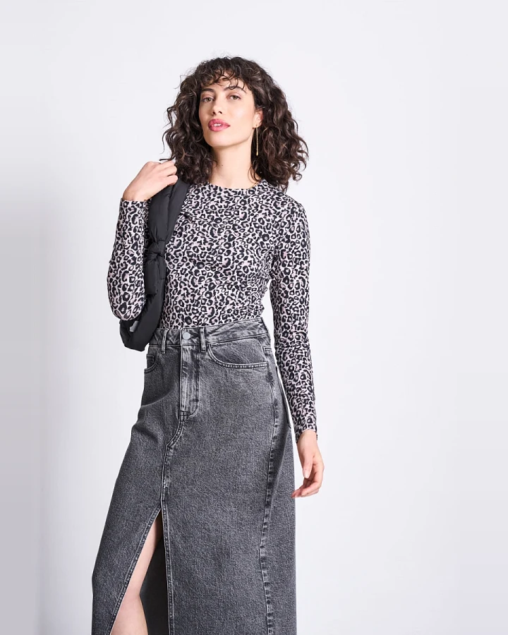 JAN 'N JUNE Damen vegan Longsleeve Barid Leo Druck