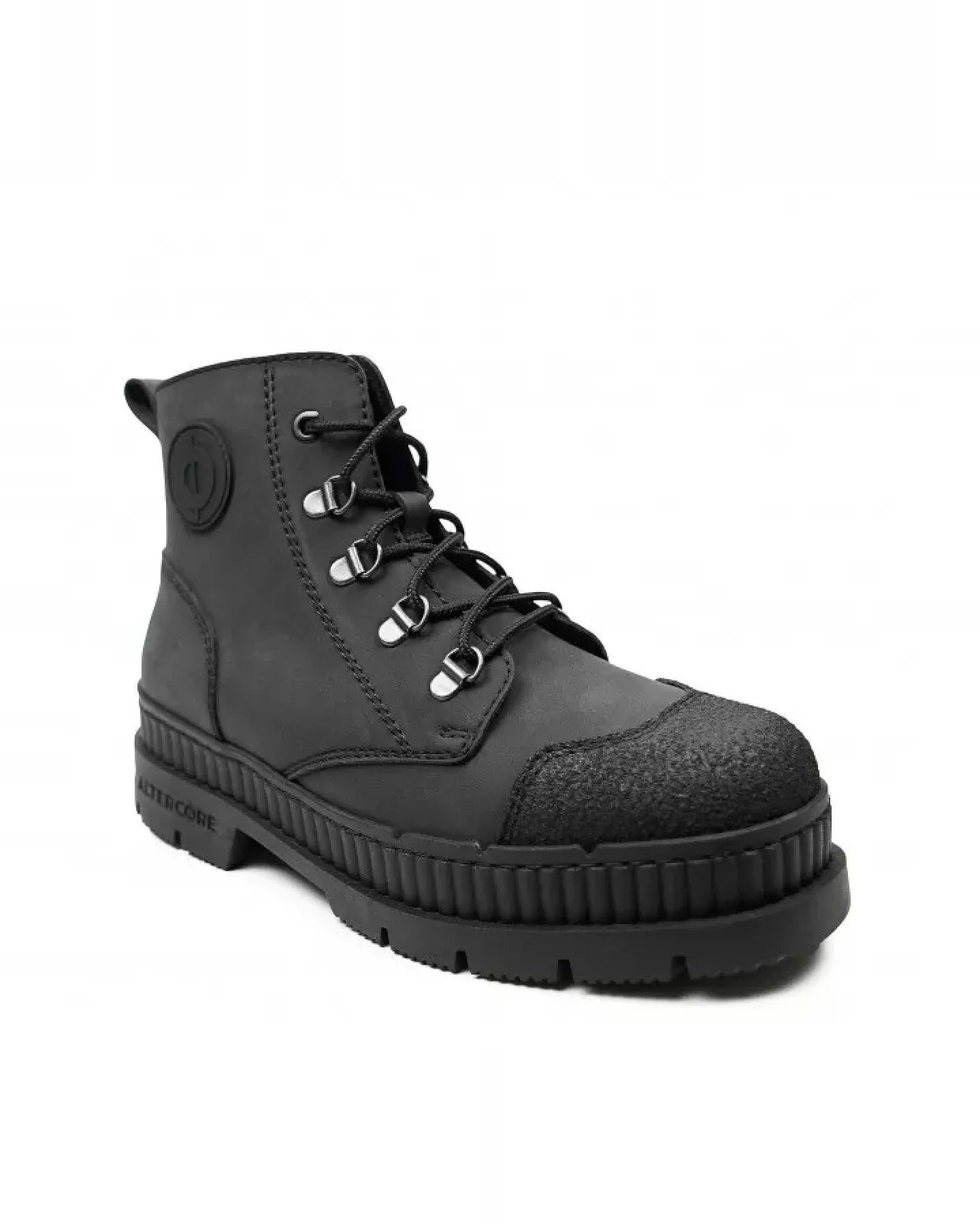 Altercore Damen vegan Stiefel Dent Veganes Nubukleder Schwarz – Ansicht 2