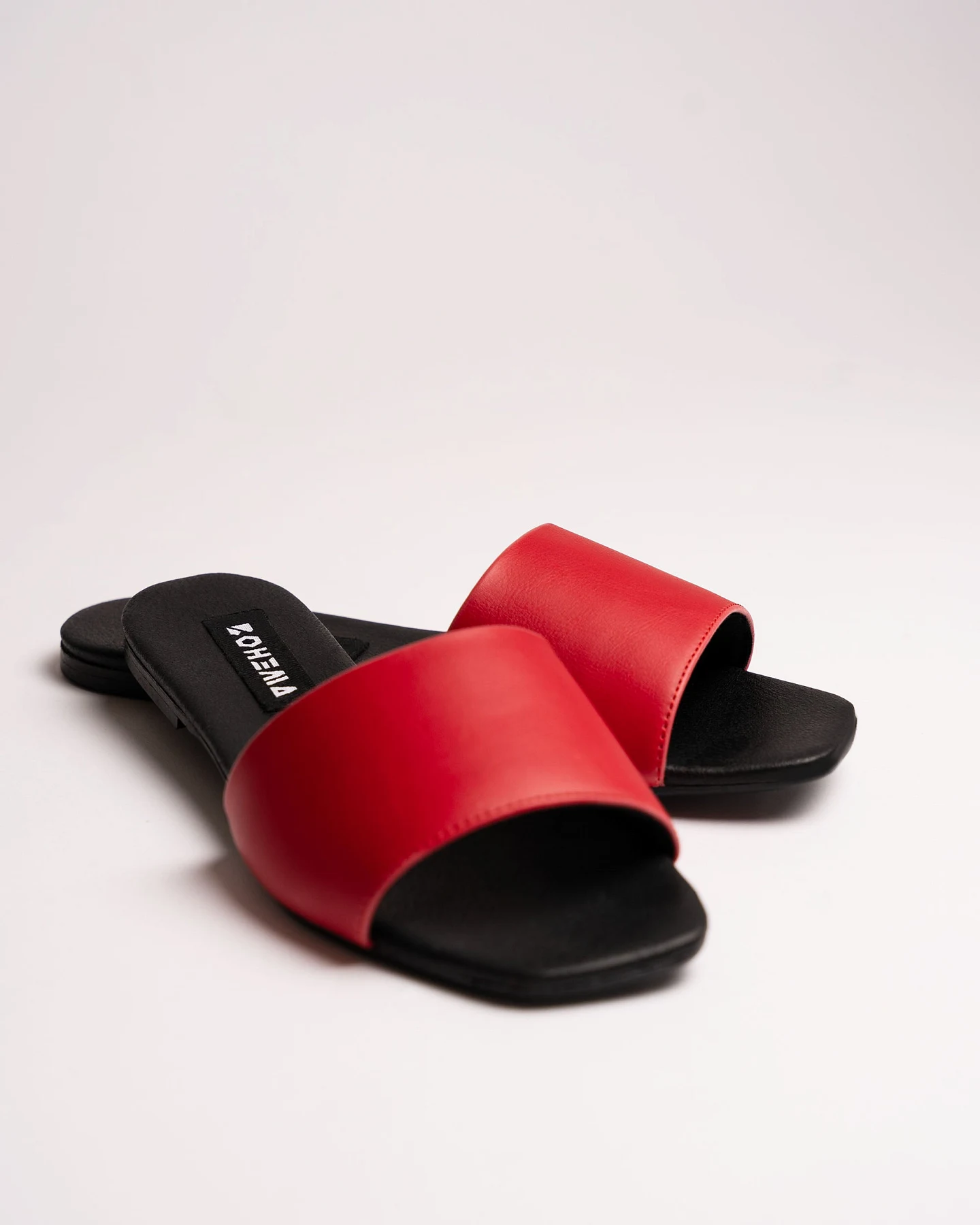 BOHEMA Damen vegan Rutschen Mellow Red – Ansicht 2