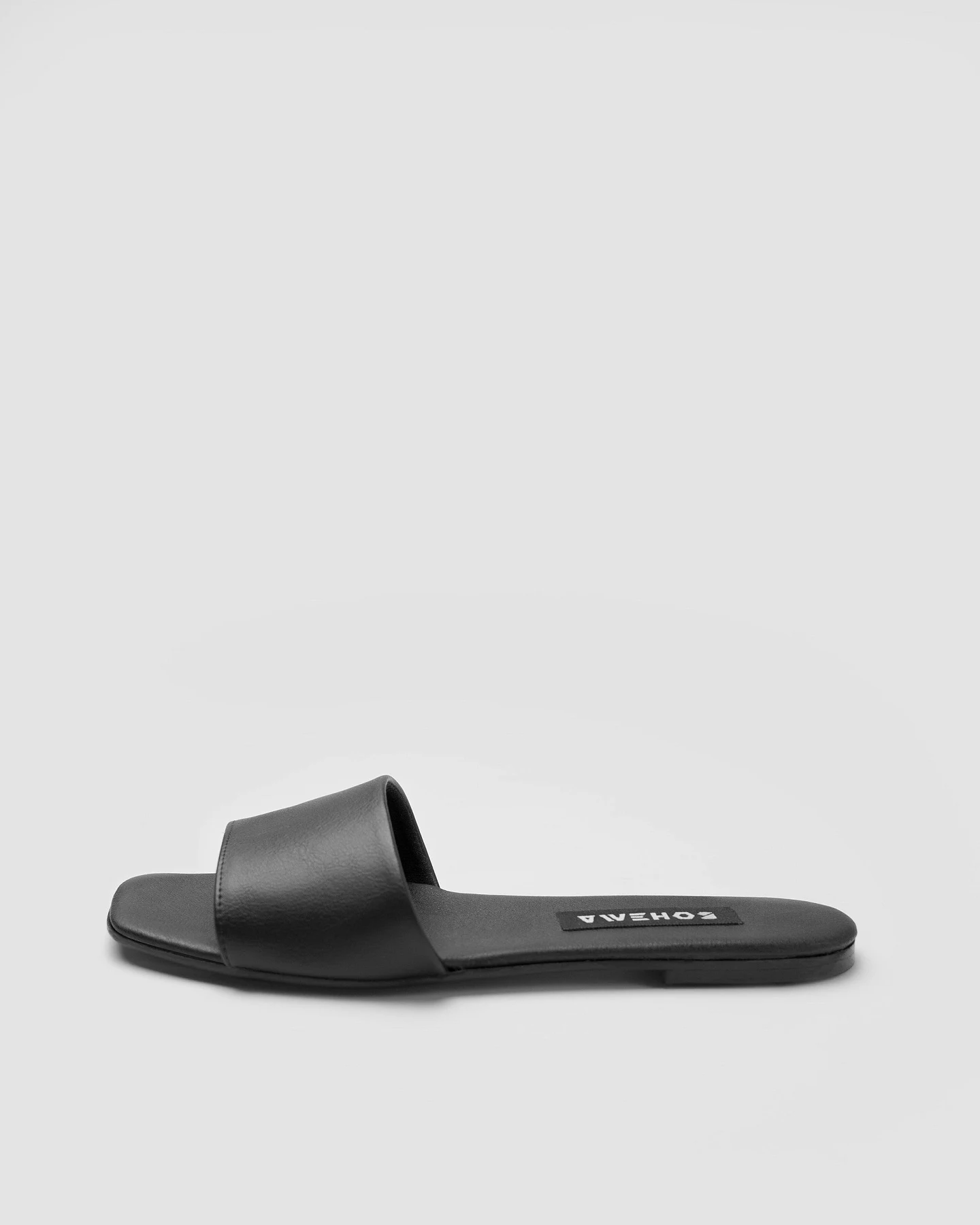 BOHEMA Damen vegan Rutschen Mellow Black – Ansicht 2