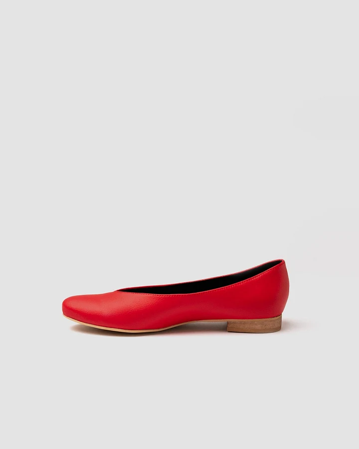 BOHEMA Damen vegan Ballerinas Rot