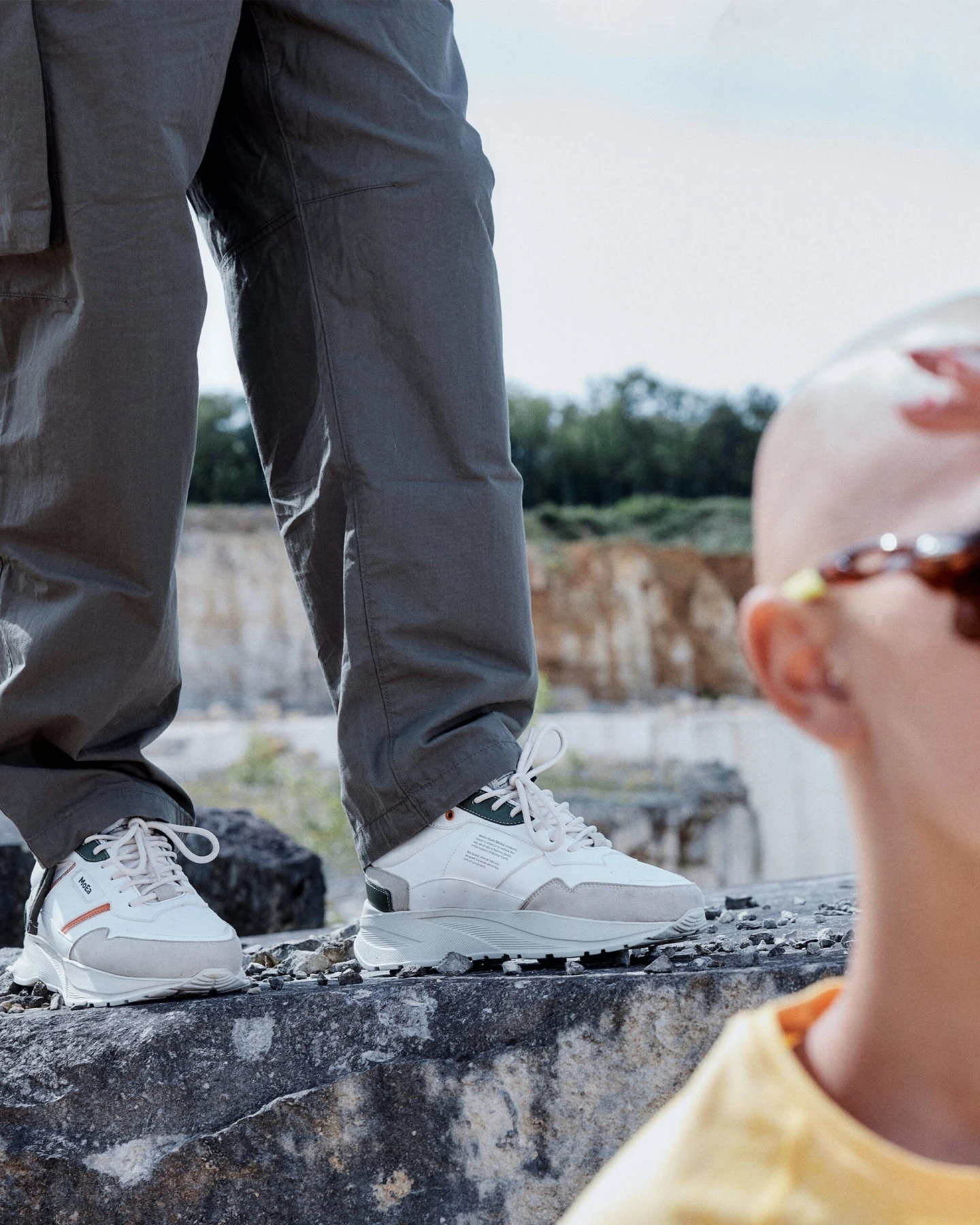 MoEa Herren vegan Sneaker Gen5 All-In Orange & Grün – Ansicht 2