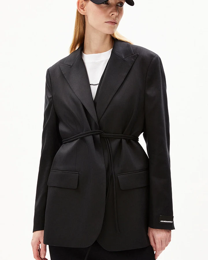 ARMEDANGELS Damen vegan Blazer Oriaana Schwarz