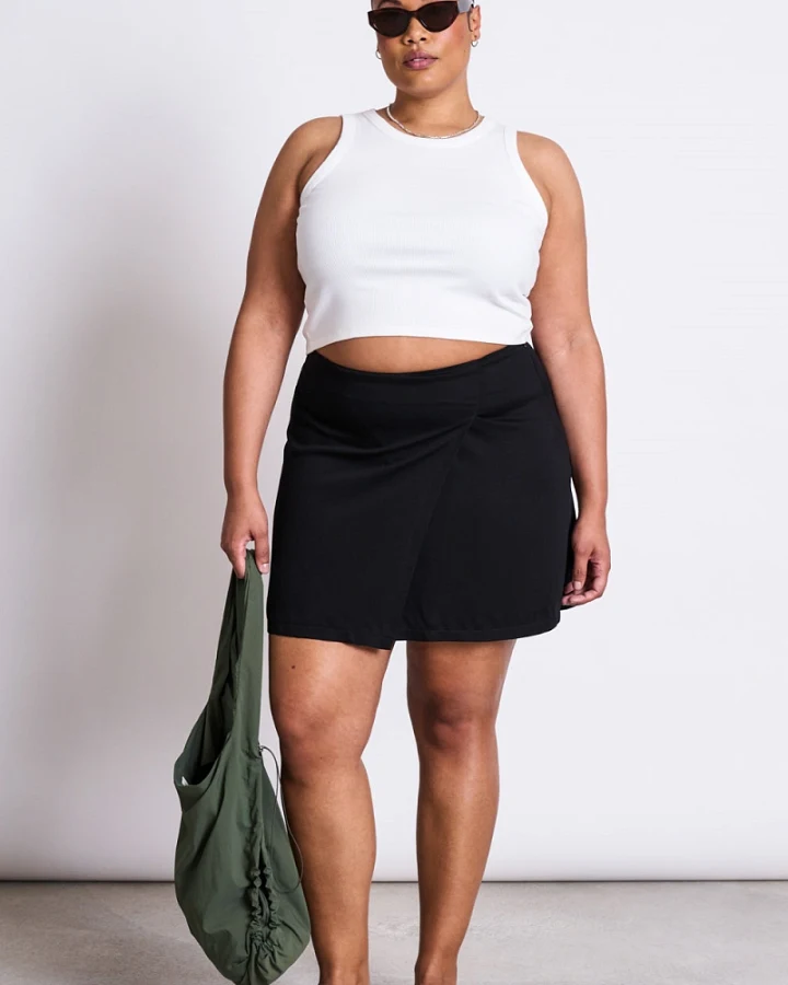 JAN 'N JUNE Damen vegan Rock Mini Filia Schwarz