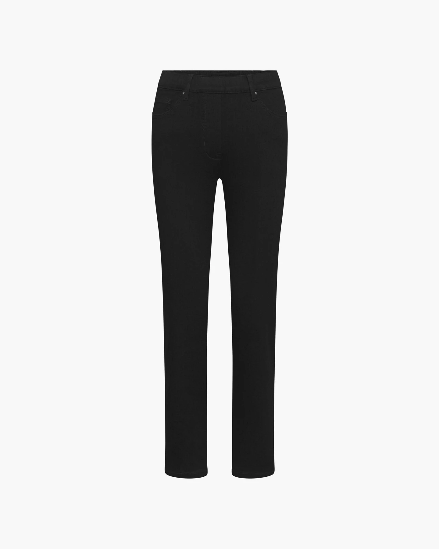 LAURIE Damen vegan Jeans Hannah Regular Extra Short Länge Schwarz – Ansicht 2