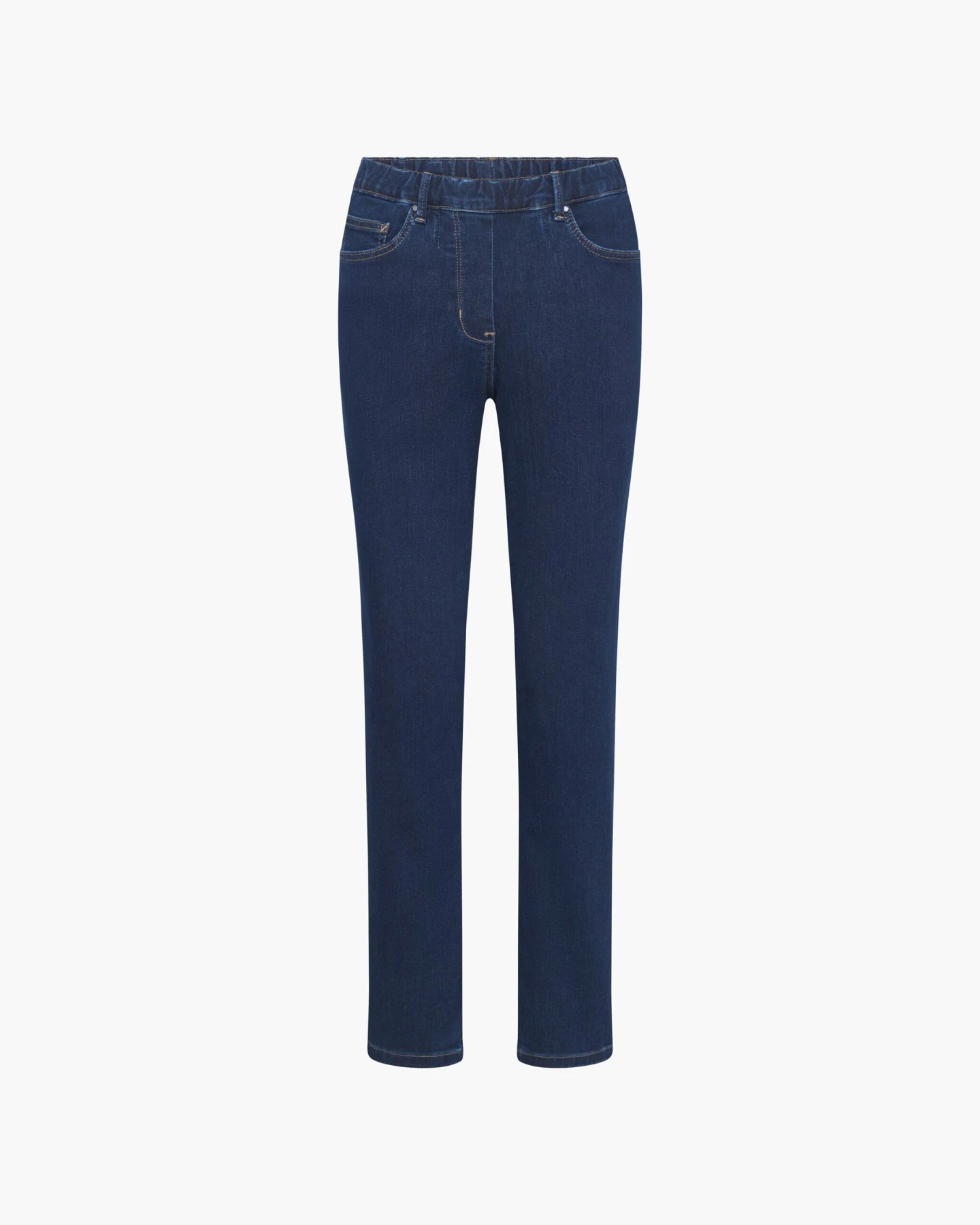 LAURIE Damen vegan Jeans Hannah Regular Extra Short Länge Dunkelblau – Ansicht 2