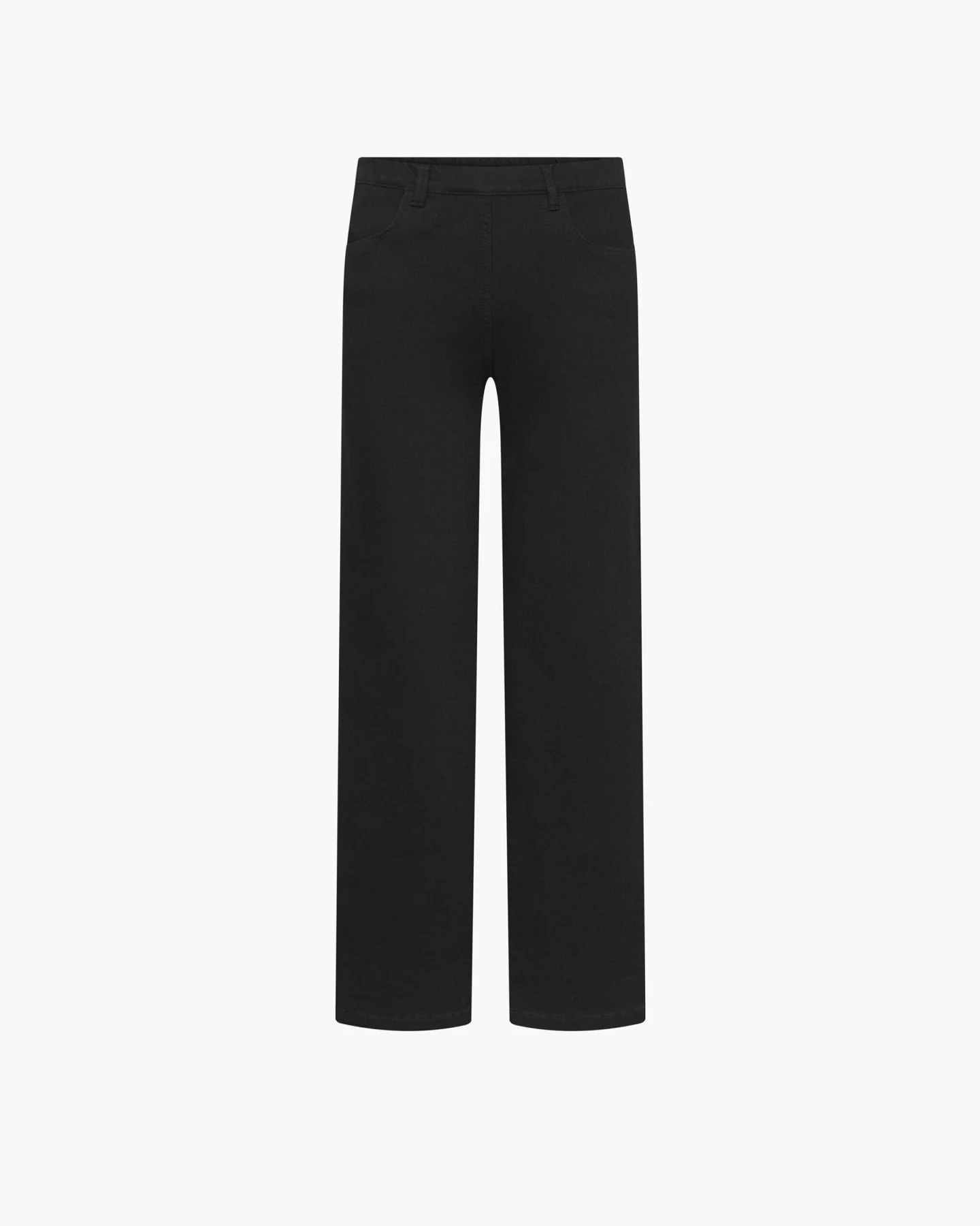 LAURIE Damen vegan Jeans Donna Locker Kurz Länge Schwarz – Ansicht 2