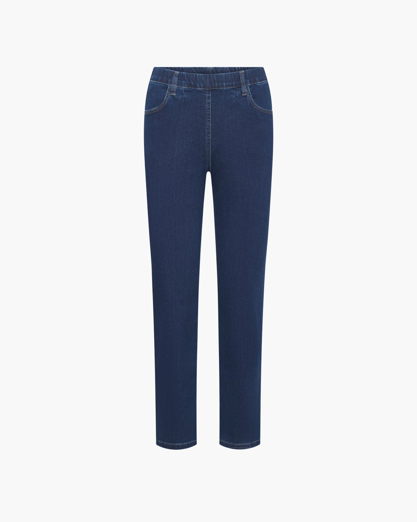 LAURIE Damen vegan Jeans Kelly Regular Short Length Dunkelblau – Ansicht 2