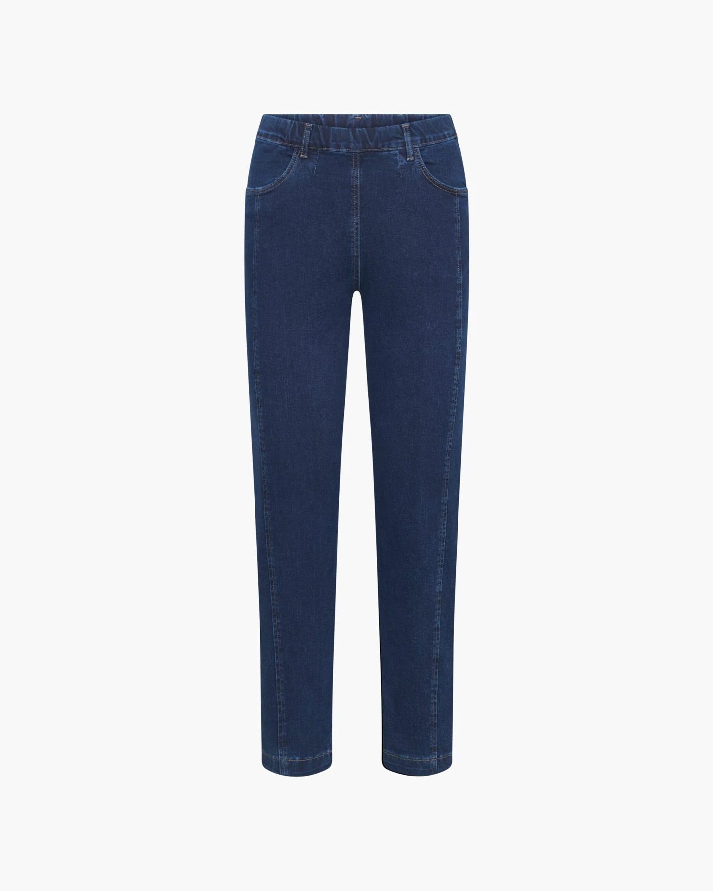 LAURIE Damen vegan Jeans Piper Pure Regular Crop Dunkelblau – Ansicht 2