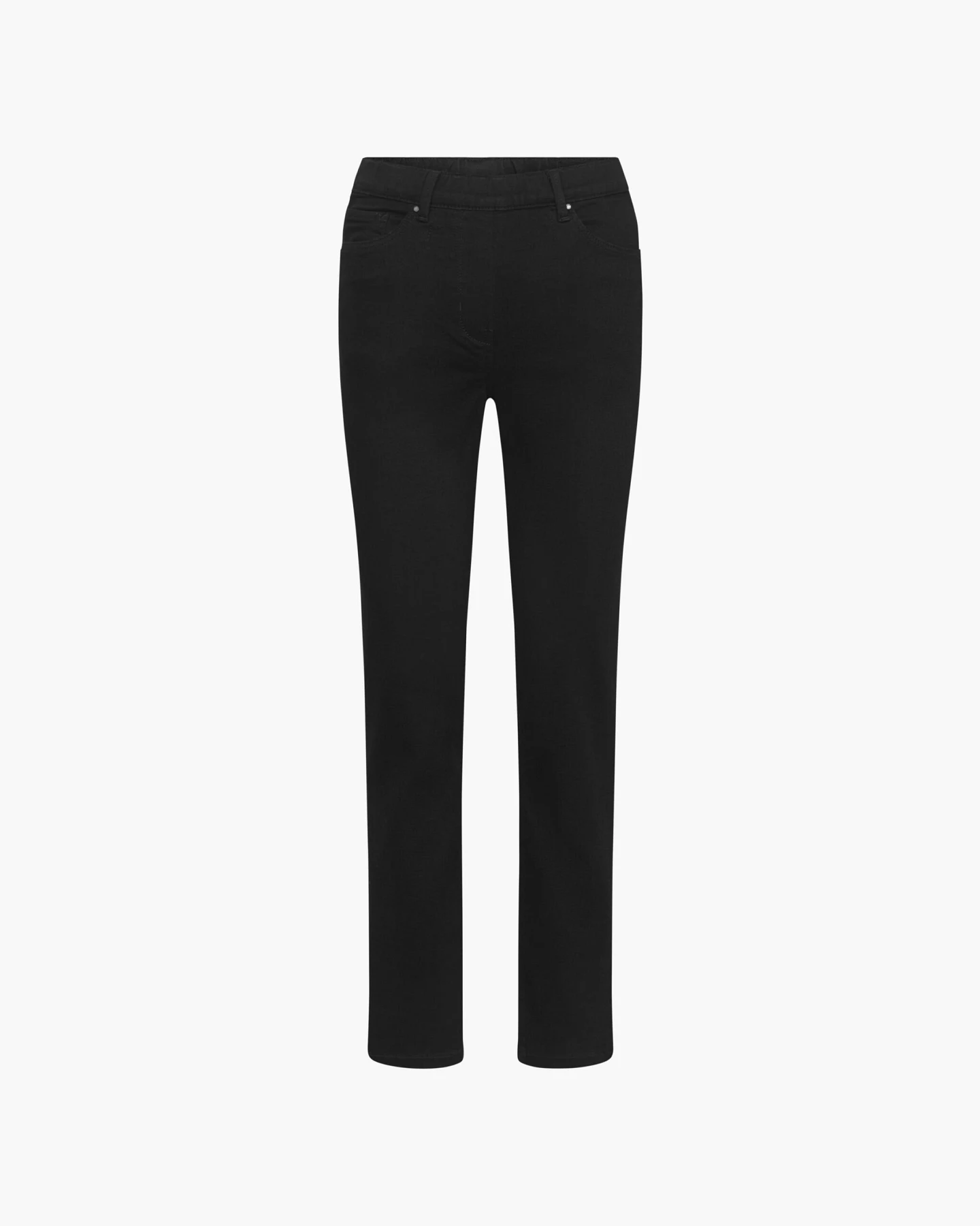LAURIE Damen vegan Jeans Hannah Regular Mittellang Schwarz – Ansicht 2