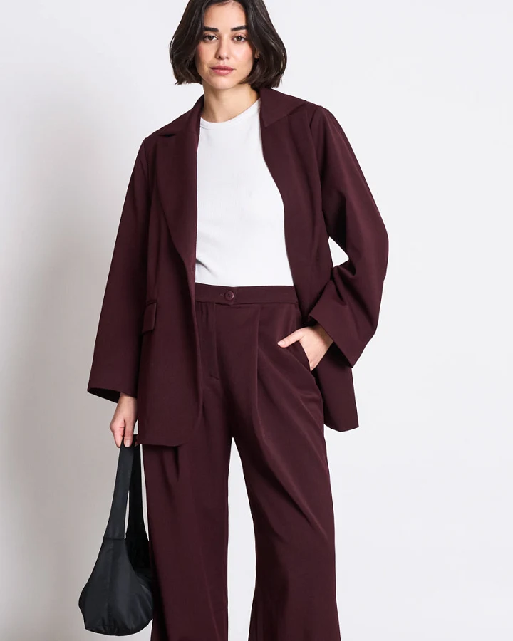 JAN 'N JUNE Damen vegan Blazer Durance Intense Rust