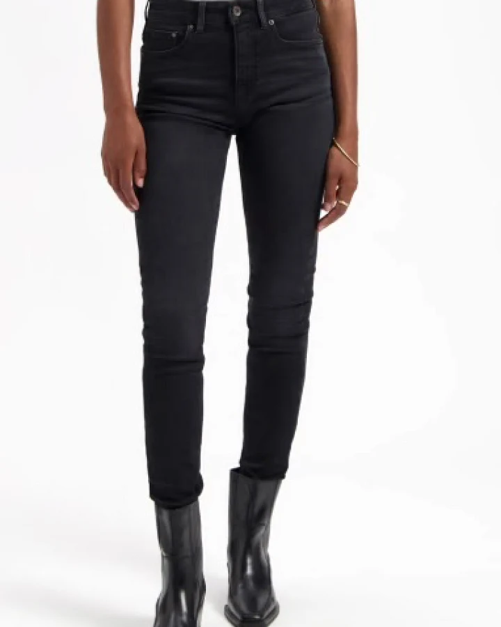 Kuyichi Damen vegan Jeans Skinny Carey Schwarz