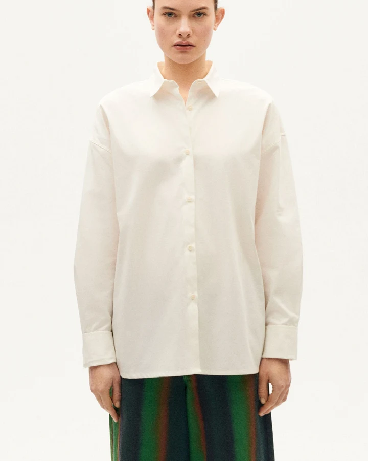 Thinking MU Damen vegan Hemd Juana White