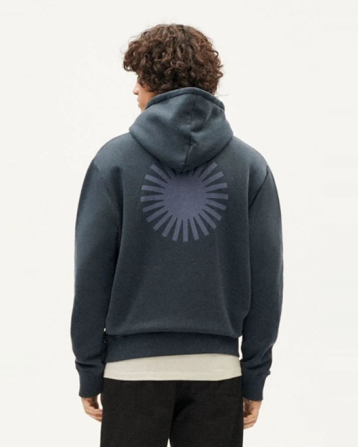 Thinking MU Herren vegan Hoodie Simon Graphite Dunkelgrau