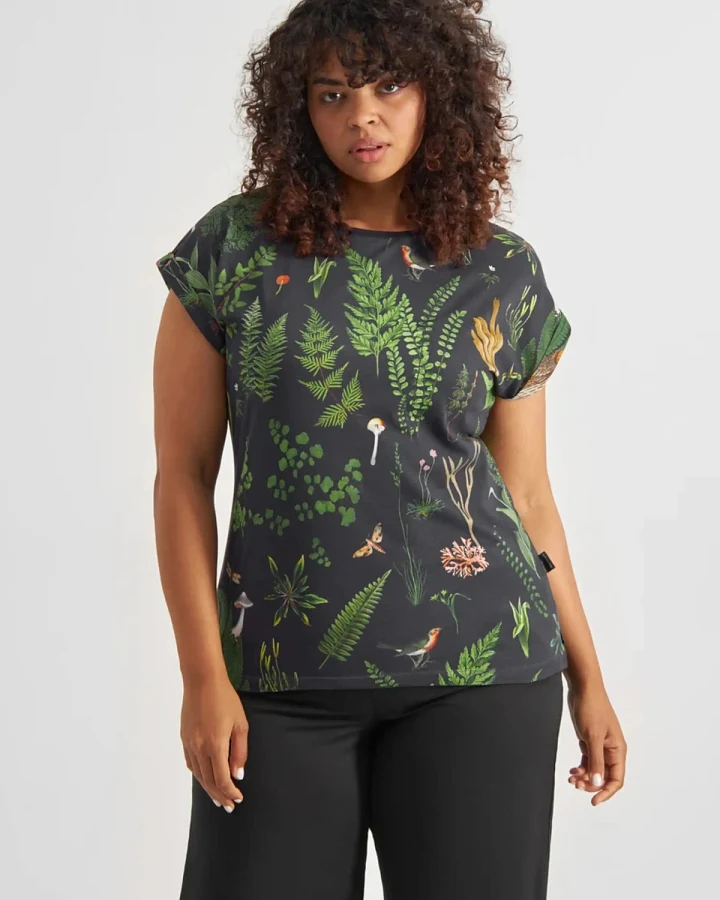 T-Shirt Visby Secret Garden Schwarz