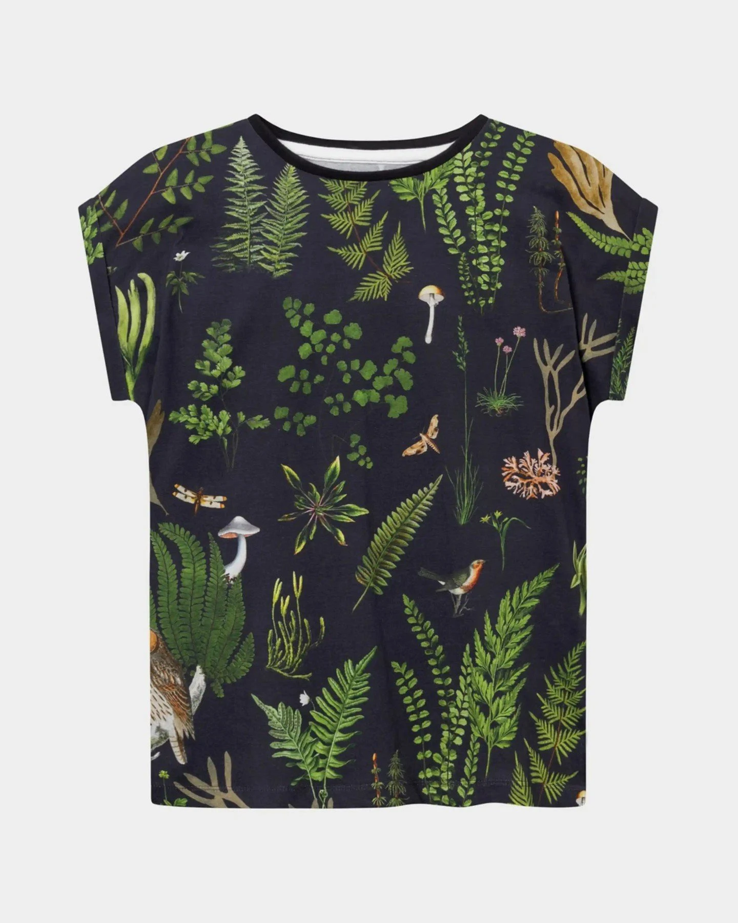 T-Shirt Visby Secret Garden Schwarz – Ansicht 3