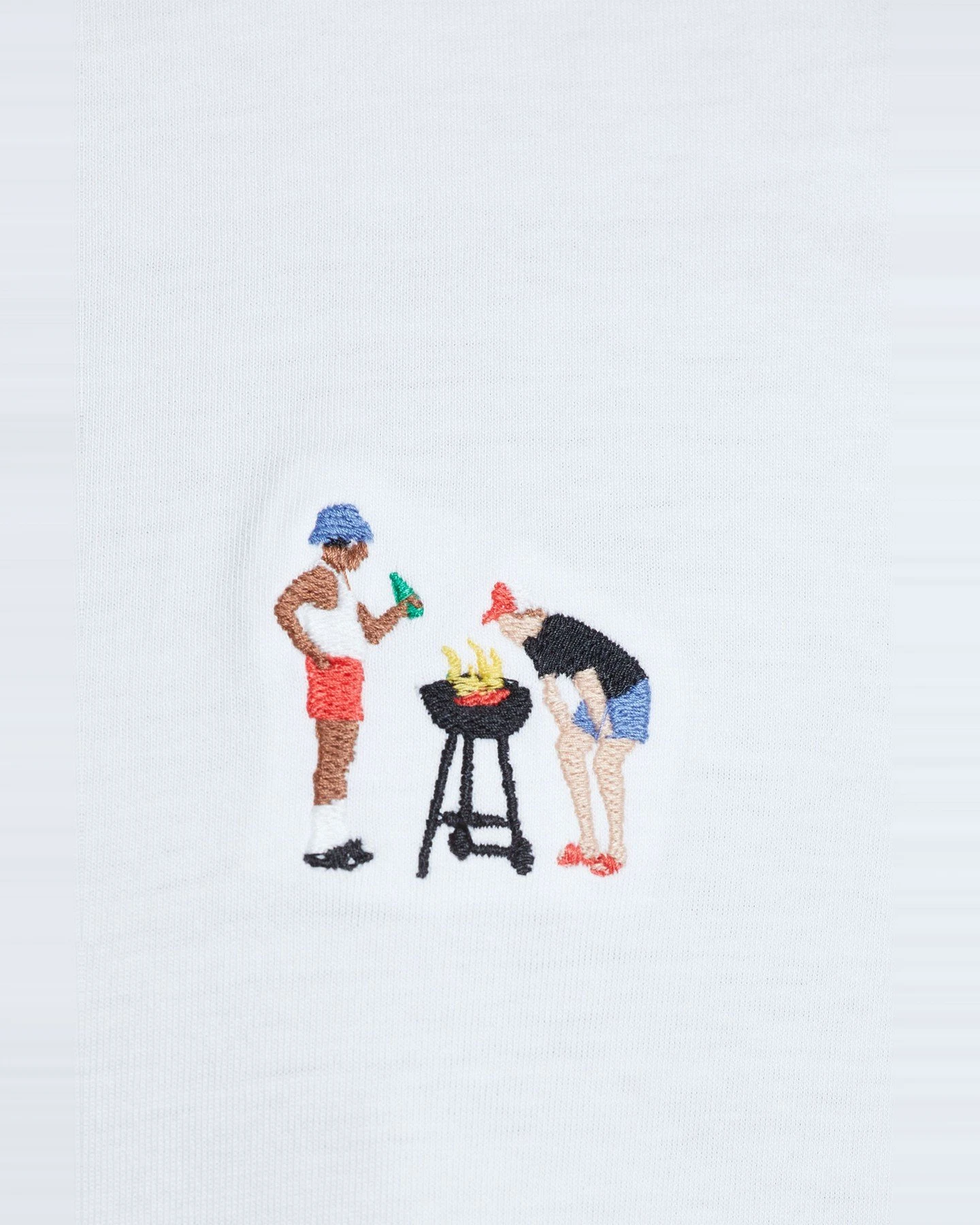 T-Shirt Stockholm BBQ Weiß – Ansicht 3