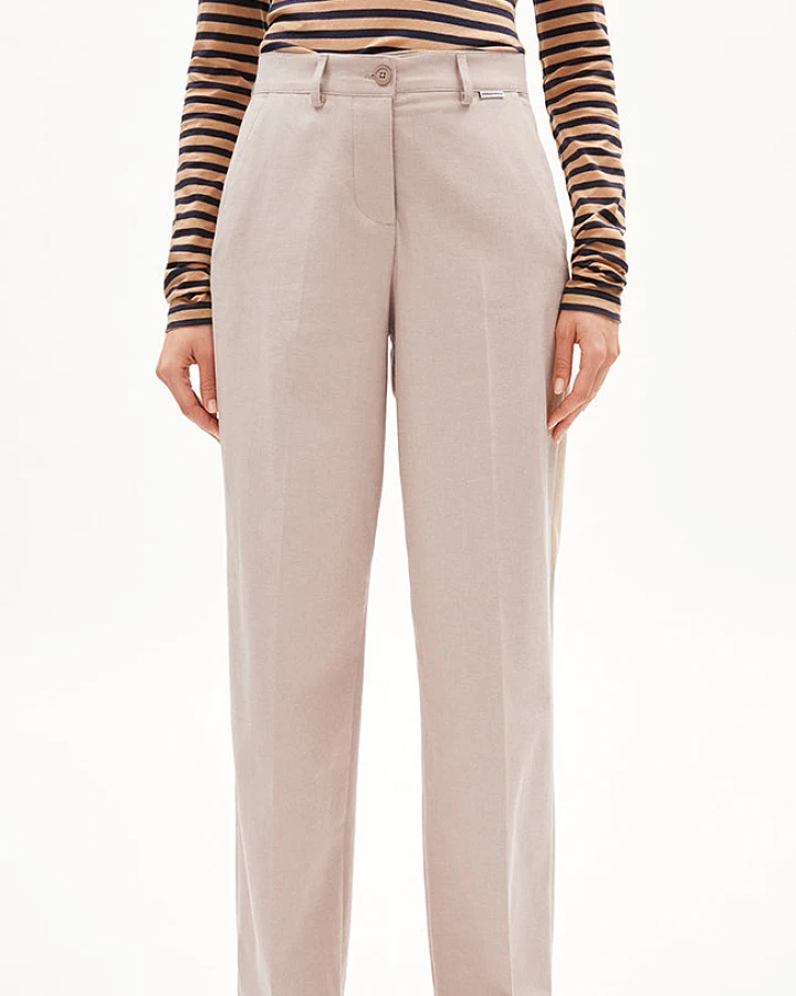 ARMEDANGELS Damen vegan Hose Leandraa Zimtbeige
