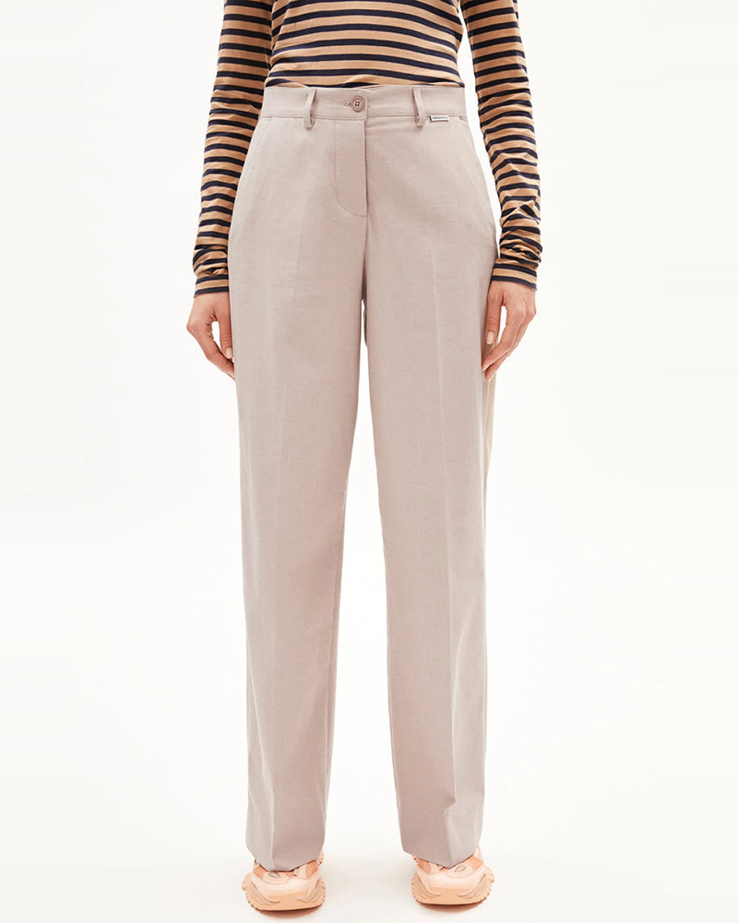 ARMEDANGELS Damen vegan Hose Leandraa Zimtbeige – Ansicht 2