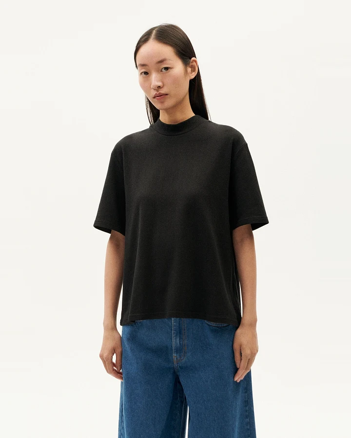 Thinking MU Damen vegan T-Shirt Aidin Hanf Schwarz