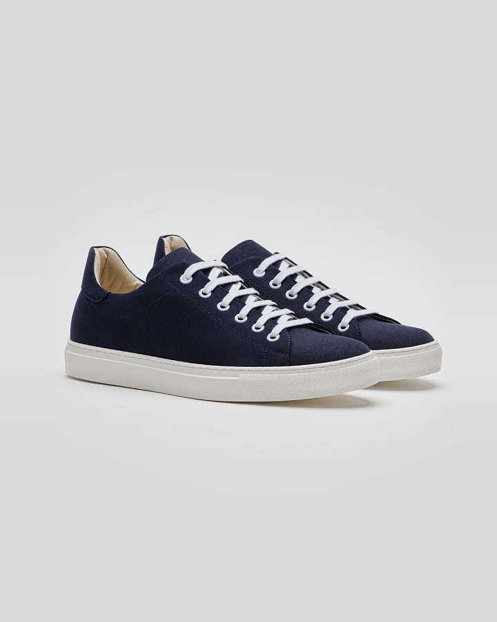 Solari Milano Herren vegan Sneaker G1 Vegan Suede Blue