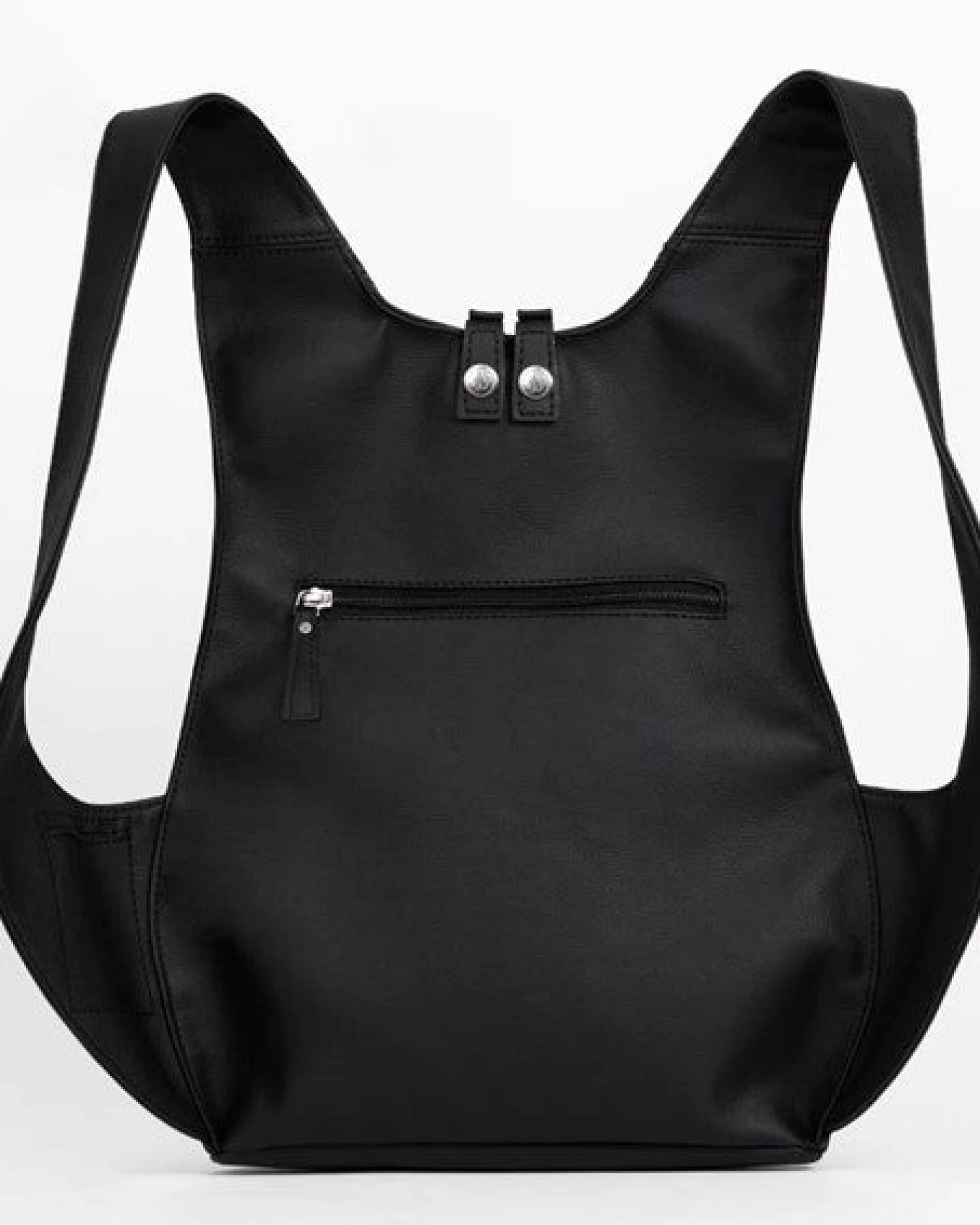 Arsayo Herren vegan Rucksack The Mela Veganes Öko-Leder Schwarz – Ansicht 2