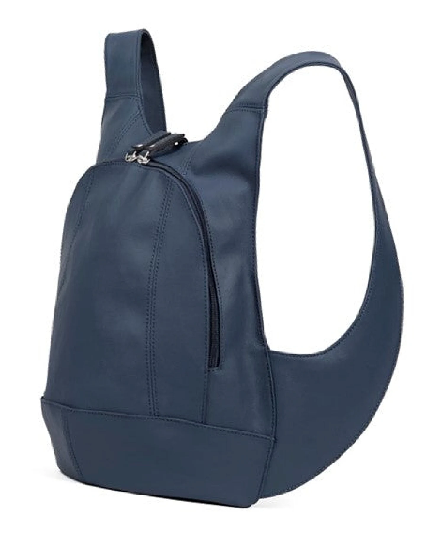 Arsayo Herren vegan Rucksack The Mela Veganes Öko-Leder Sturm Blau – Ansicht 2