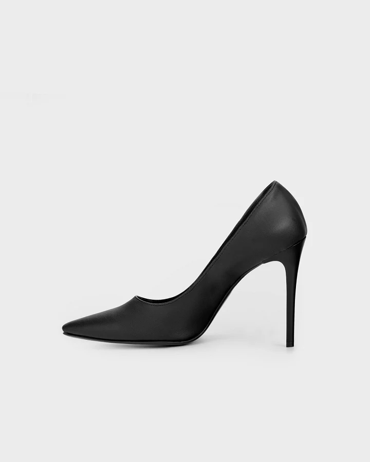 BOHEMA Damen vegan Pumps Blacky Chic Nopal Schwarz