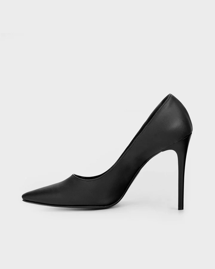BOHEMA Damen vegan Pumps Blacky Chic Nopal Schwarz