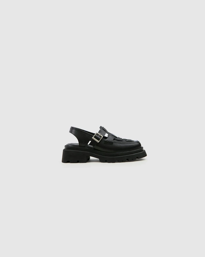 Prev Damen vegan Sandalen Dorothy Plateau Schwarz