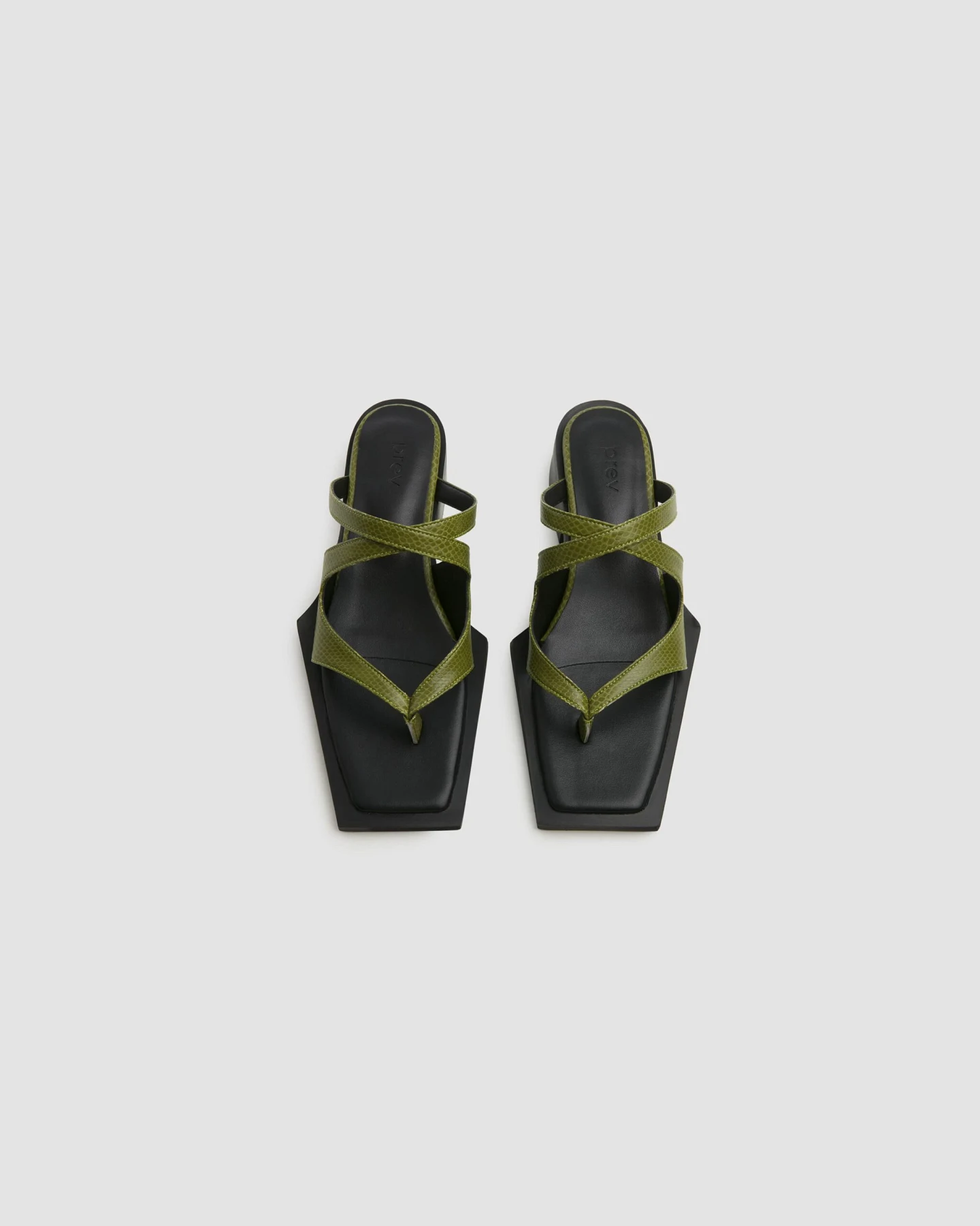 Prev Damen vegan Sandalen Karel Pantolette Rosmarin Olivgrün – Ansicht 2
