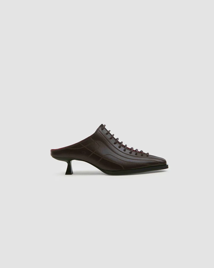Prev Damen vegan Sandalen Rachel Mule Cherry Brownie