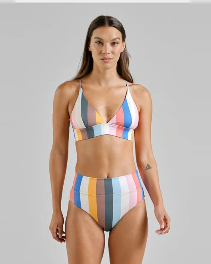 Bikini Bottom Slite Stripes Pink